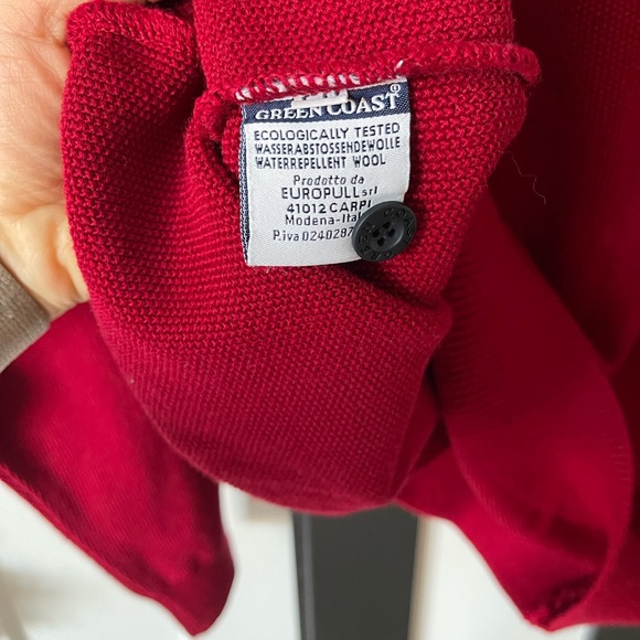 Green Coast Men’s Large Yachting Half Zip Sweater - Picture 4 of 7